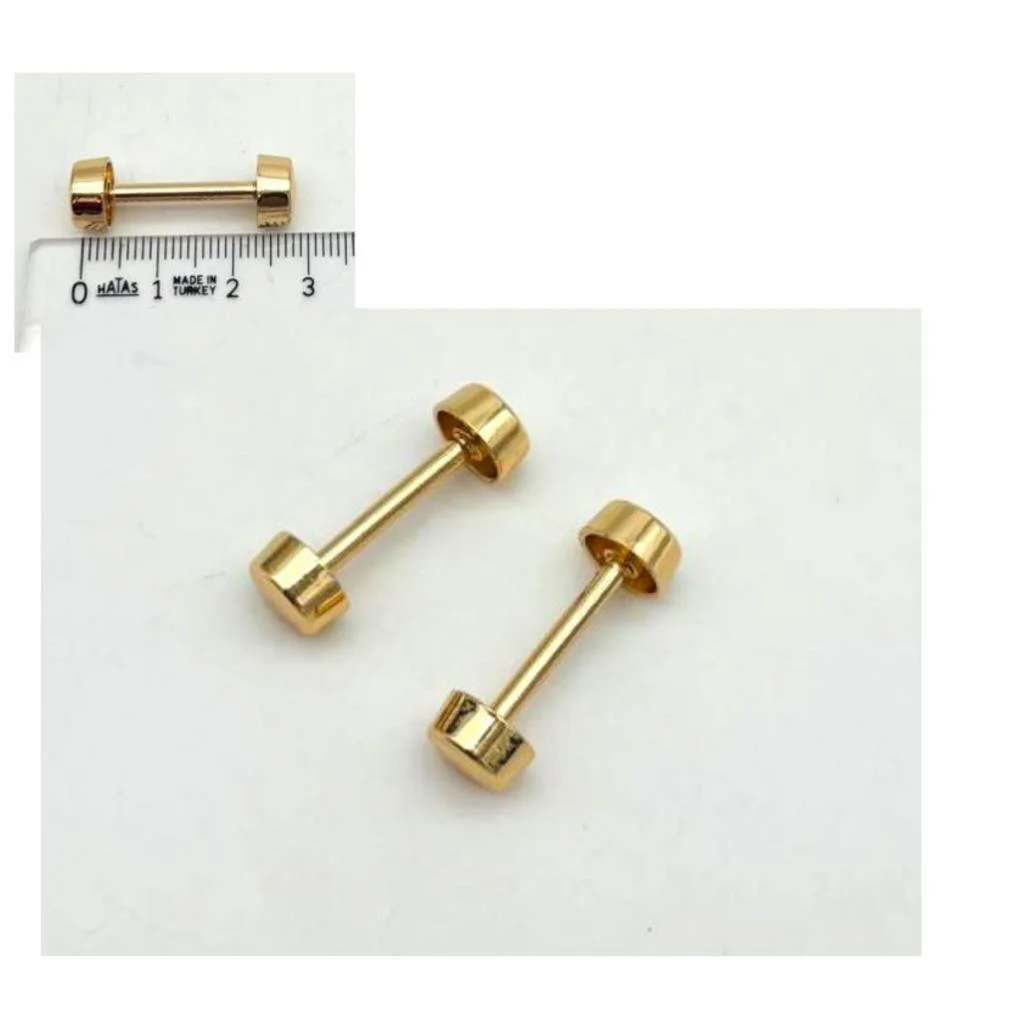 Çanta Aksesuar 3 Cm Vidalı Böce Light Golden Renk (Halter) 2 Adet