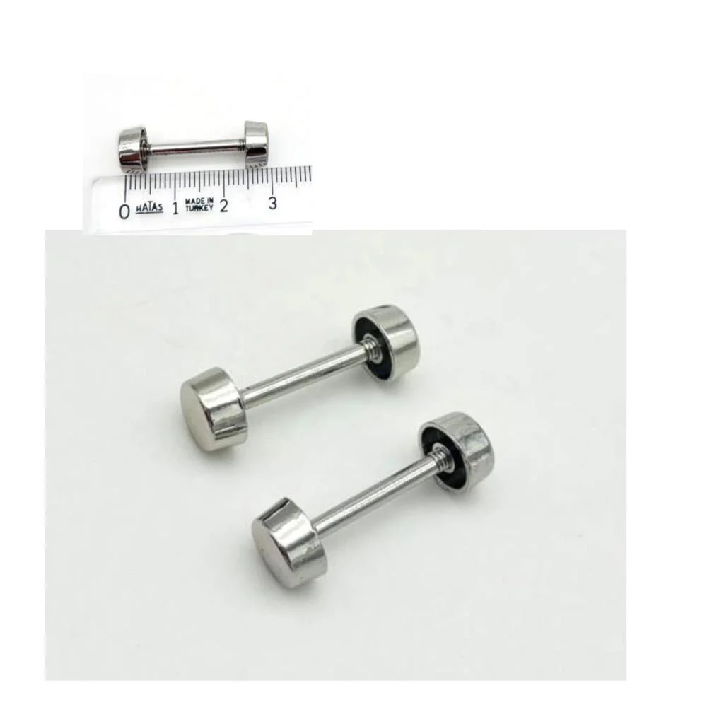 Çanta Aksesuar 3 Cm Vidalı Böce Silvery Renk (Halter) 2 Adet
