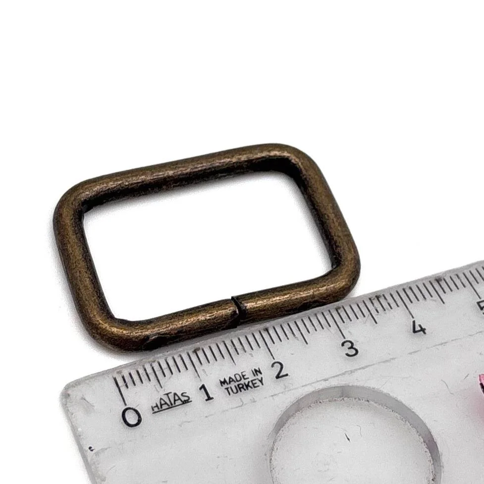 Çanta Aksesuar 3.5x2 cm Antik Renk  Dikdörtgen  Halka 1 Adet