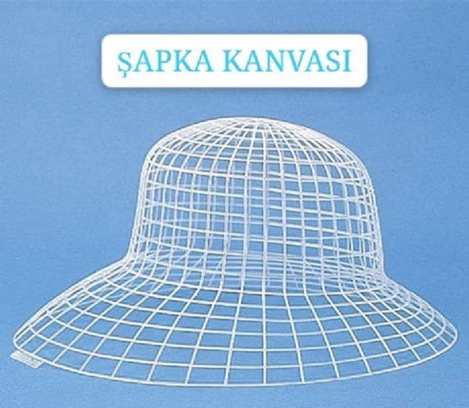 Çanta Aksesuar 3D Şapka Şeklinde Beyaz Plastik Kanvas