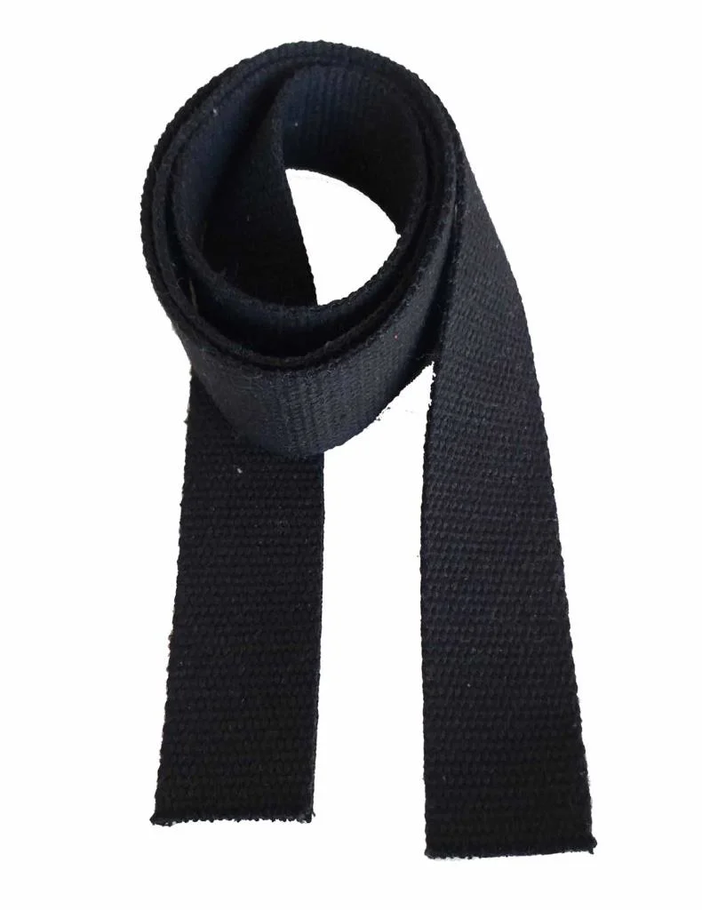 Çanta Aksesuar 4 Cm Pamuklu Kolon 1 Metre Siyah