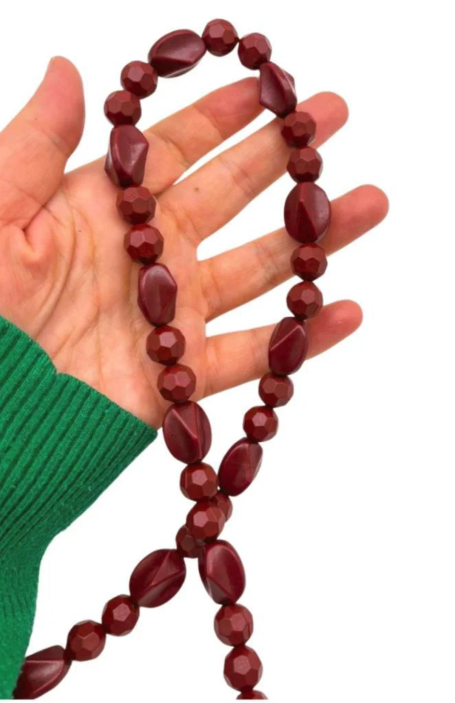 Çanta Aksesuar 60 Cm Bordo Renk Çanta Sapı Kancalı Light Gold Met