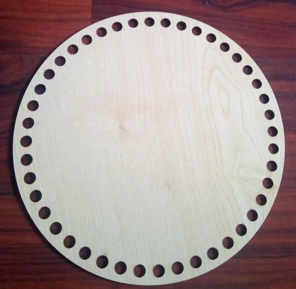 Çanta Aksesuar Ahşap 20 Cm Çapında Plaka