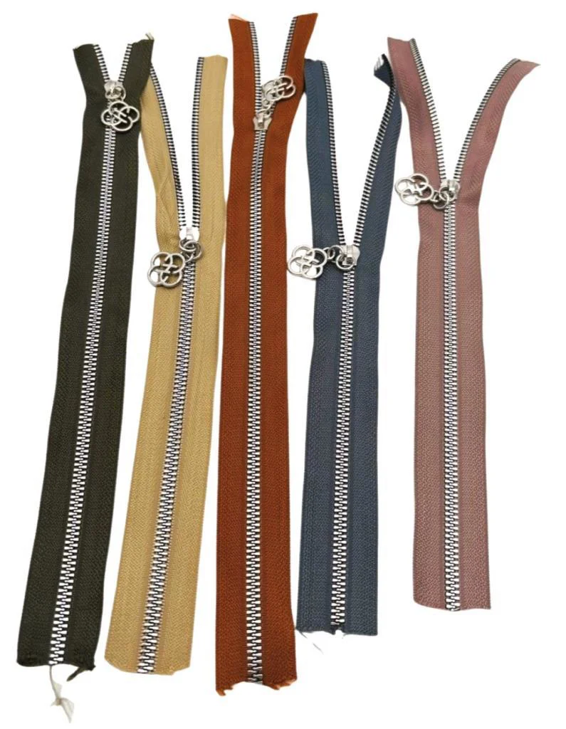 Çanta Aksesuar Başlıklı Fermuar Set 30 Cm Gümüş Metal 5 Adet (Hak