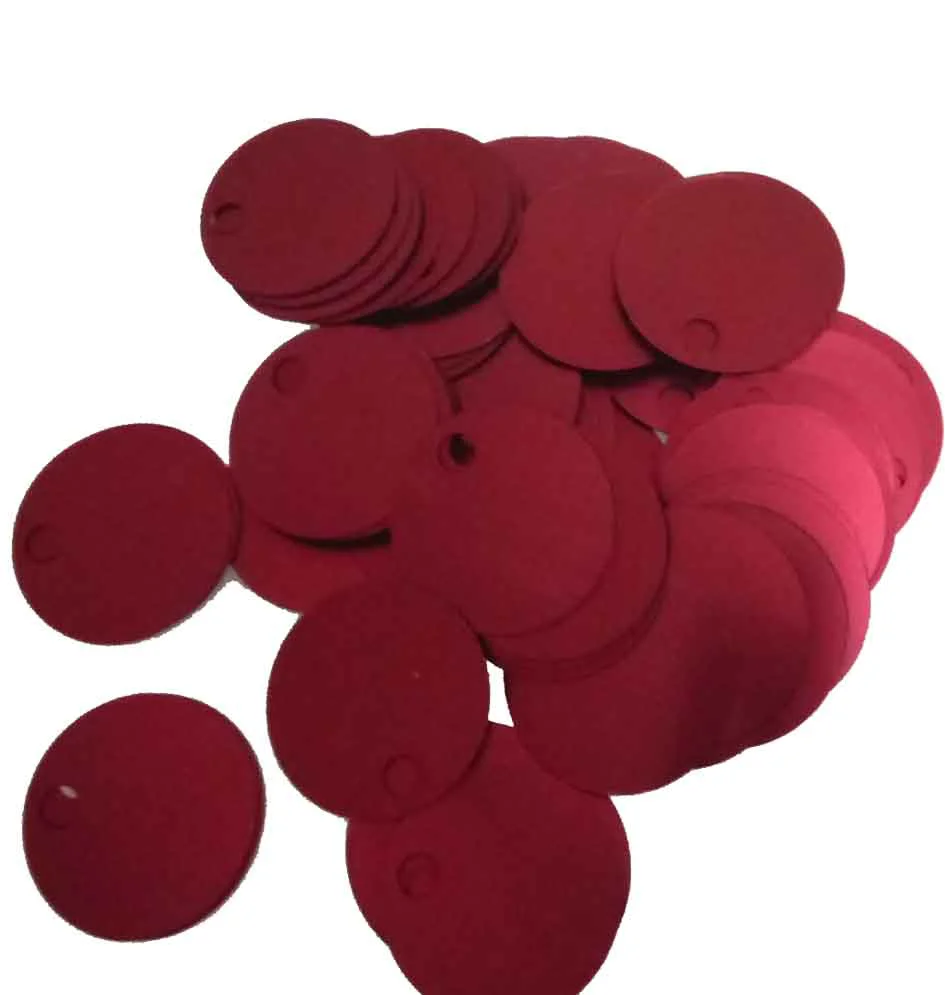 Çanta Aksesuar Bordo 3 Cm Çapında Pul
