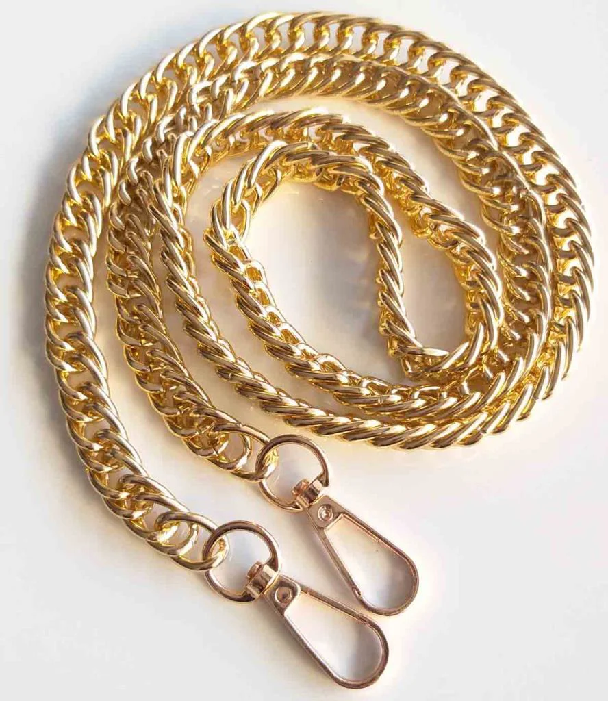 Çanta Aksesuar Çift Halkalı Light Gold Çanta Zinciri Kancalı (120