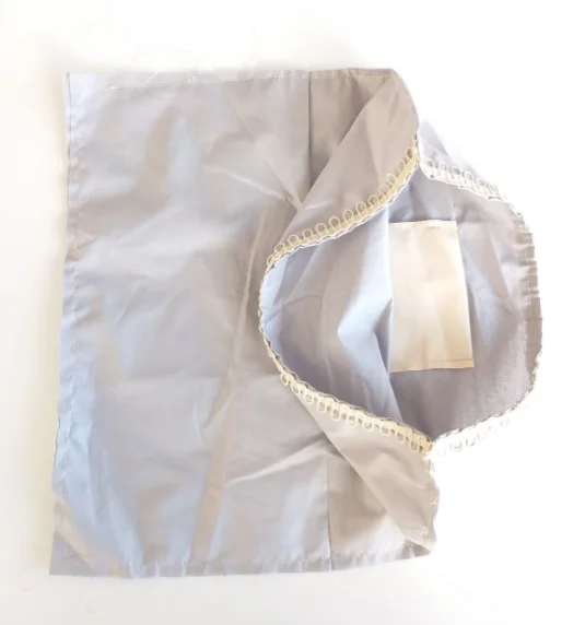 Çanta Aksesuar Fermuarsız 38X38 Cm Dikilmiş Astar Açık Gri