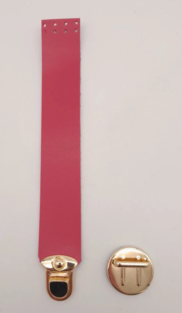 Çanta Aksesuar Fuşya 20x3 Cm Tek Kat Suni Deri Kapak Light Gold M