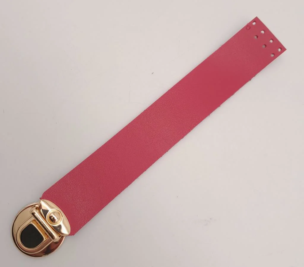 Çanta Aksesuar Fuşya 20x3 Cm Tek Kat Suni Deri Kapak Light Gold M