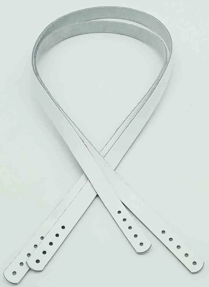 Çanta Aksesuar Gerçek Deri 70x1.2 Cm Beyaz Renk Çanta Sapı