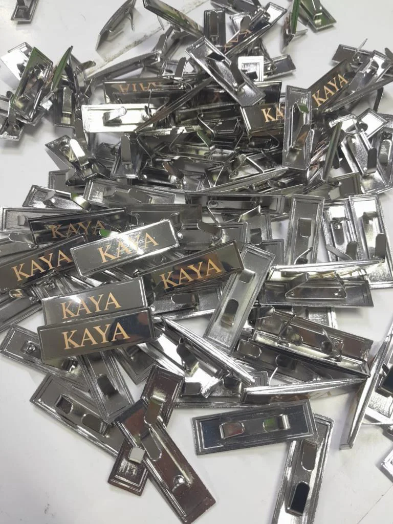 Çanta Aksesuar Kişiye Özel Metal Etiket Plaka Süs 50 Adet