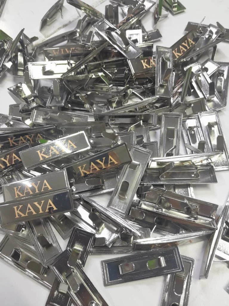 Çanta Aksesuar Kişiye Özel Metal Etiket Plaka Süs 50 Adet