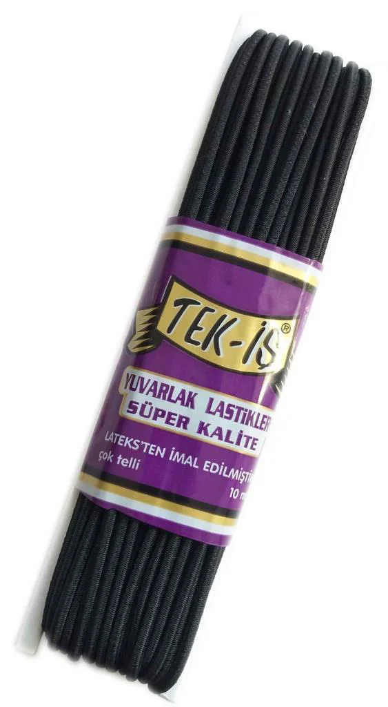 Çanta Aksesuar Lastik Yuvarlak Siyah