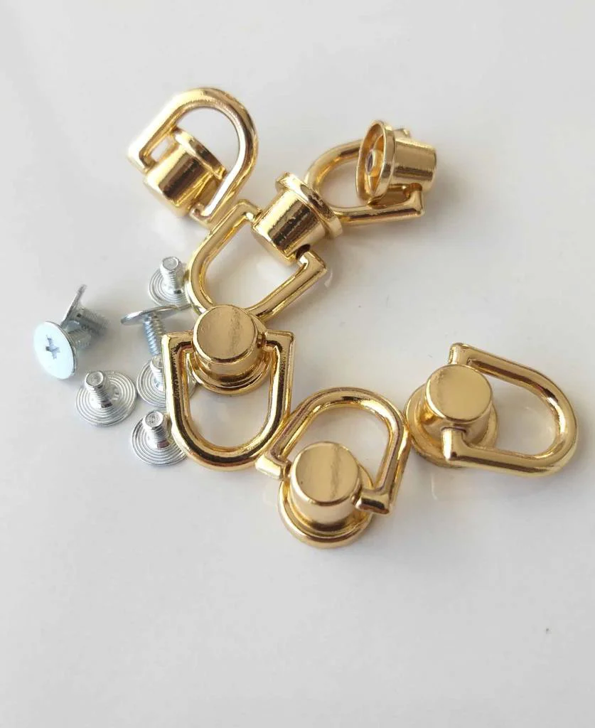 Çanta Aksesuar Light Gold Vidalı Askı Örgü Çanta İçin Büyük Boy 1
