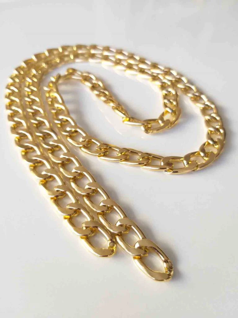 Çanta Aksesuar Light Gold Klasik İnce Çanta Zinciri (100 Cm)