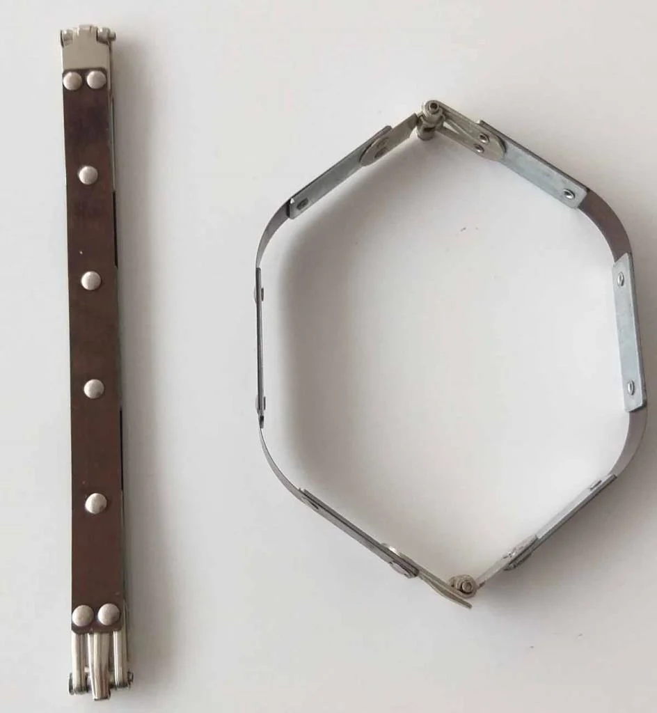 Çanta Aksesuar Metal Çanta Ağzı 20 Cm Örgü Çanta İçin