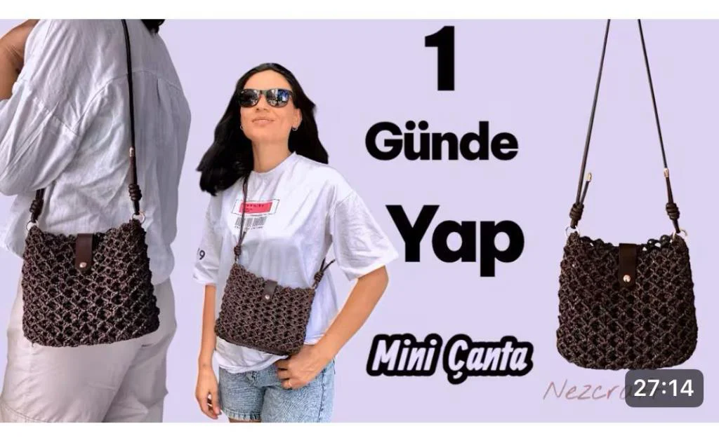 Çanta Aksesuar Nezcraft Düğüm Model Çanta Seti