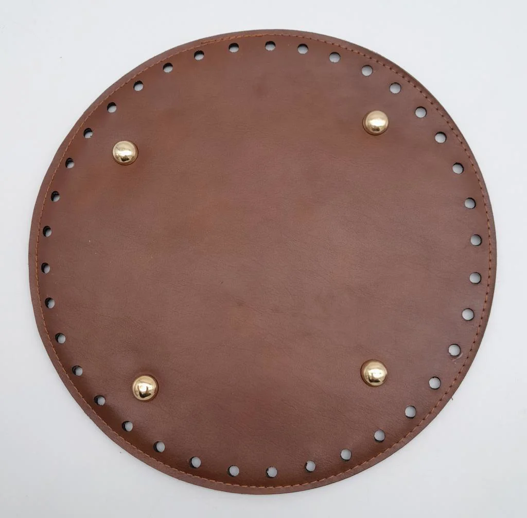 Çanta Aksesuar Taba Suni Deri 22 cm Yuvarlak Çanta Tabanı Light G