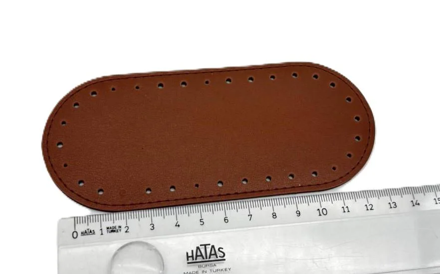 Çanta Aksesuar Taba Renk 14x6 Cm Oval Çanta Tabanı Telefon Çantas