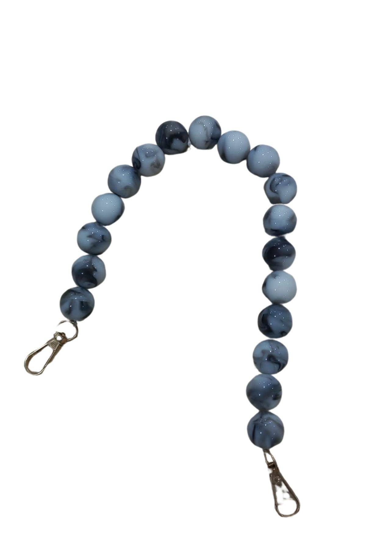 P Parla Çanta Askisi 40 Cm Akrilik Yuvarlak Füme