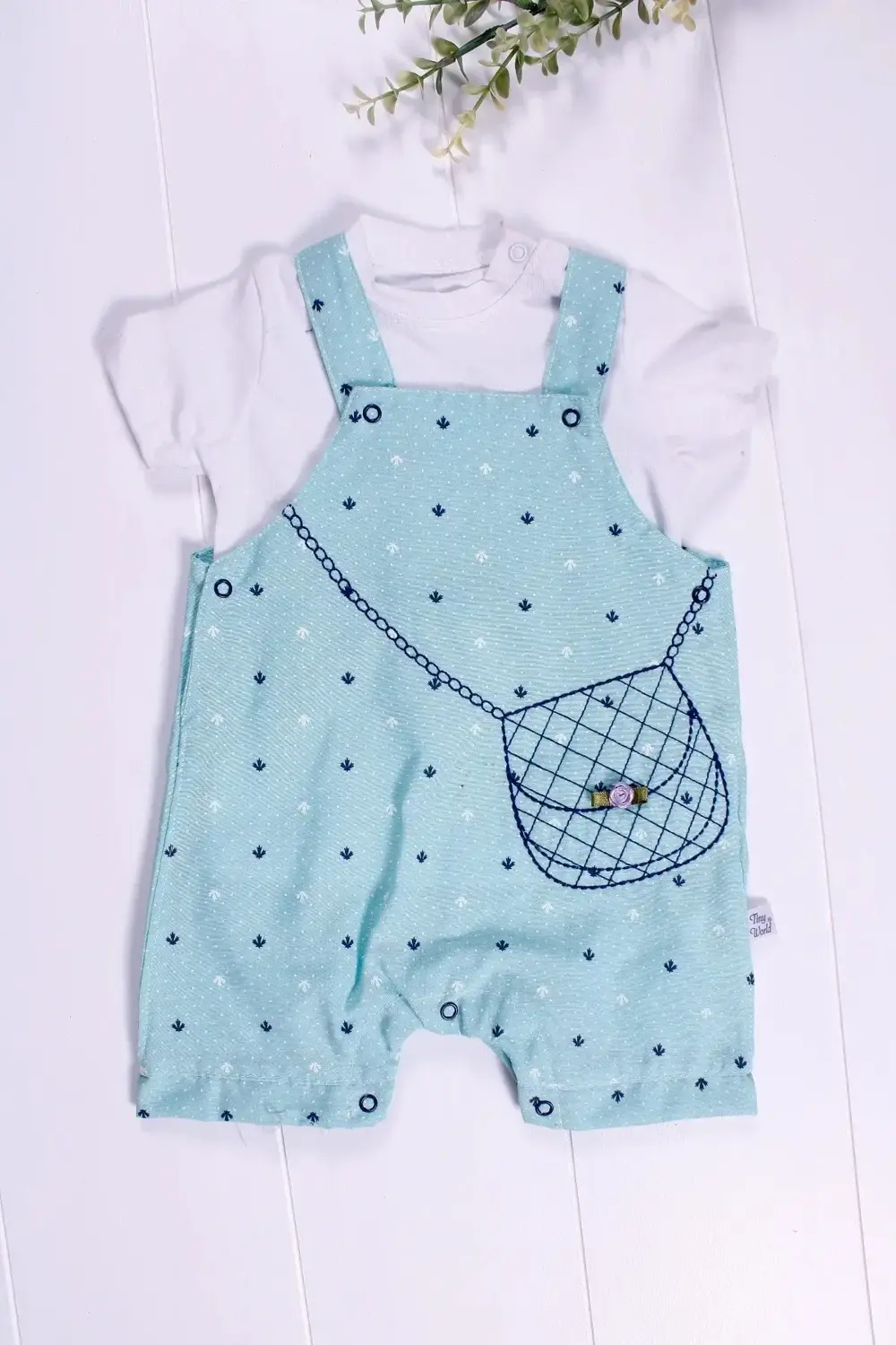 Canta Desenli Badili Kız Bebek Tulumu