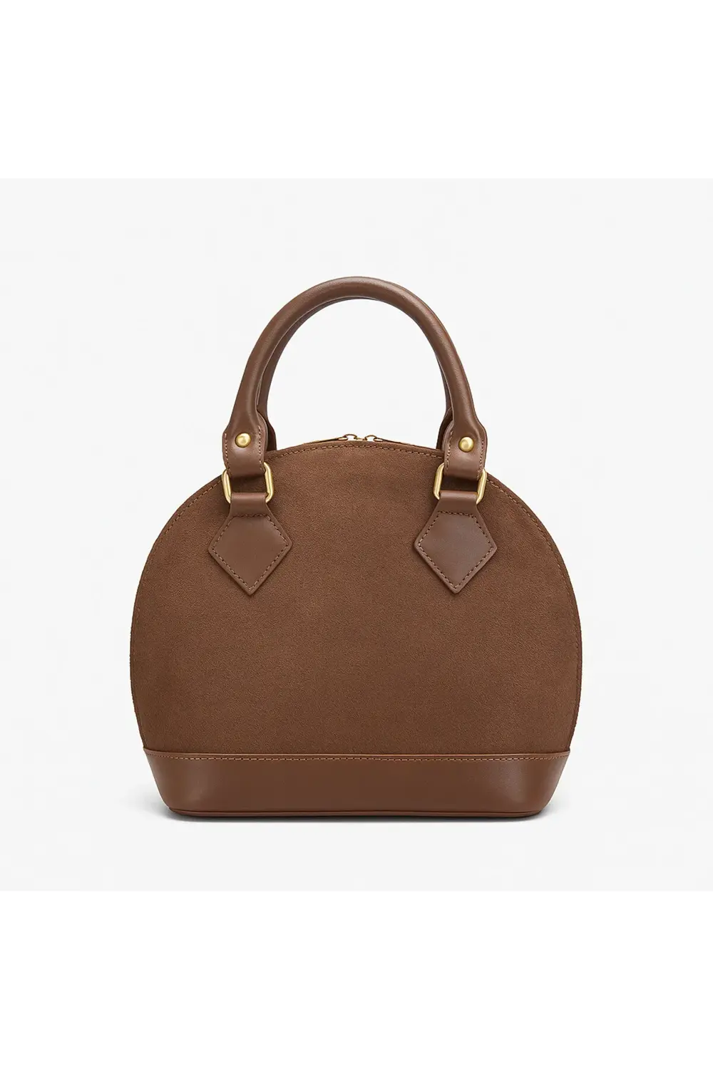 ÇANTA kahve süet omuz çantası