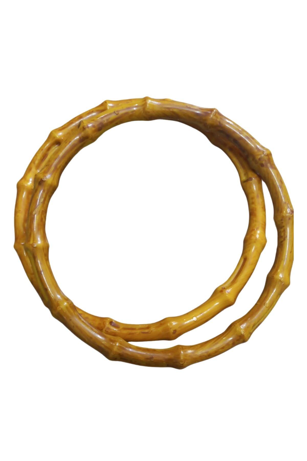 P Parla Çanta Sapi Akrilik Yuvarlak Hardal