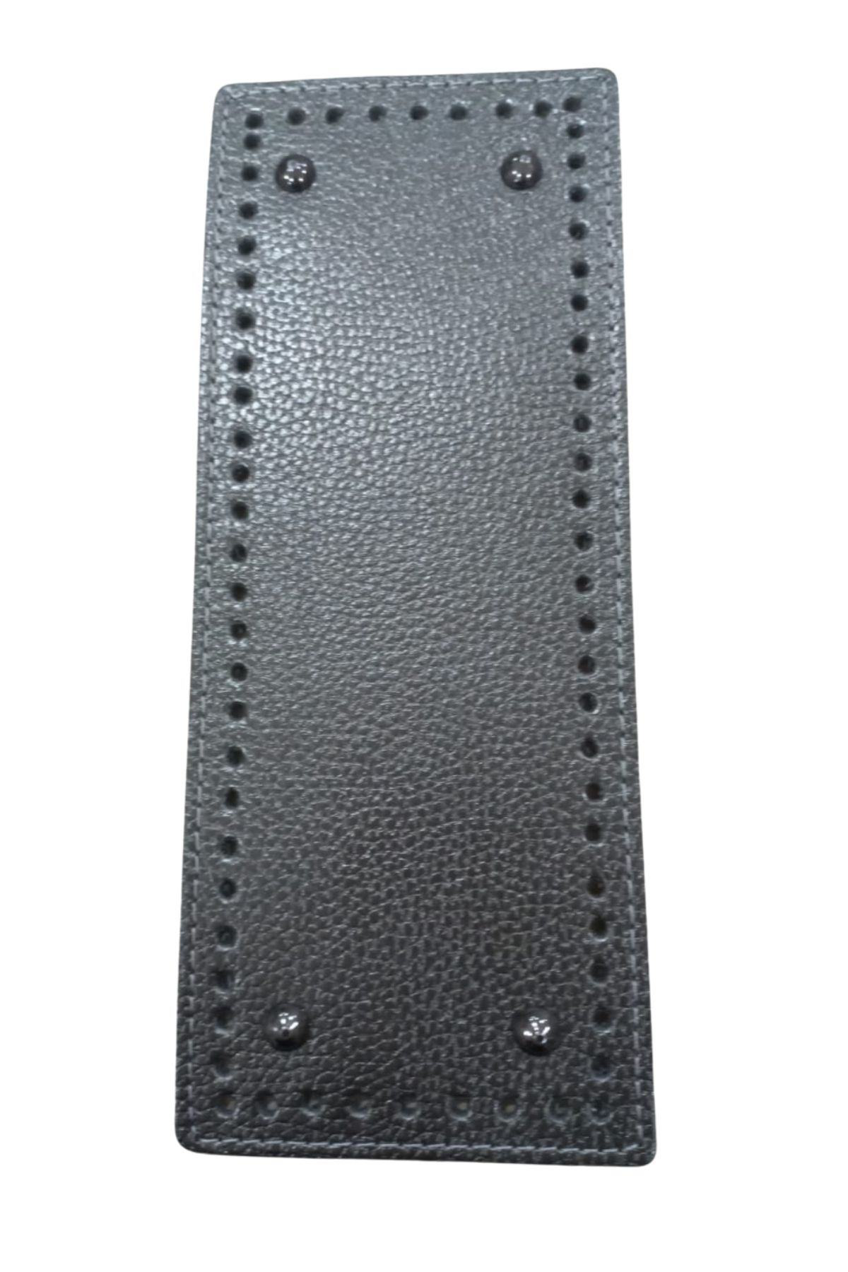 P Parla Çanta Tabani Dikdörtgen 25 Cm Gümüş