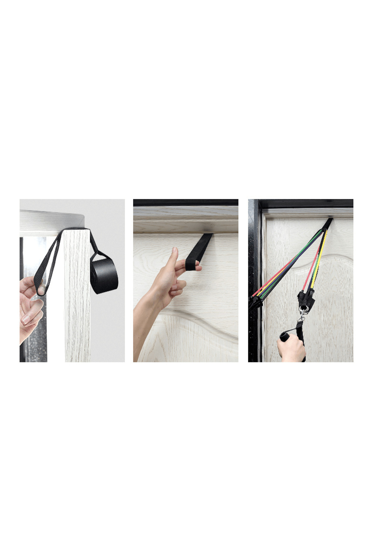 Jet Çantalı 12 Parça Kapı Arkası Aparatlı 5 Farklı Direnç Pilates Ve