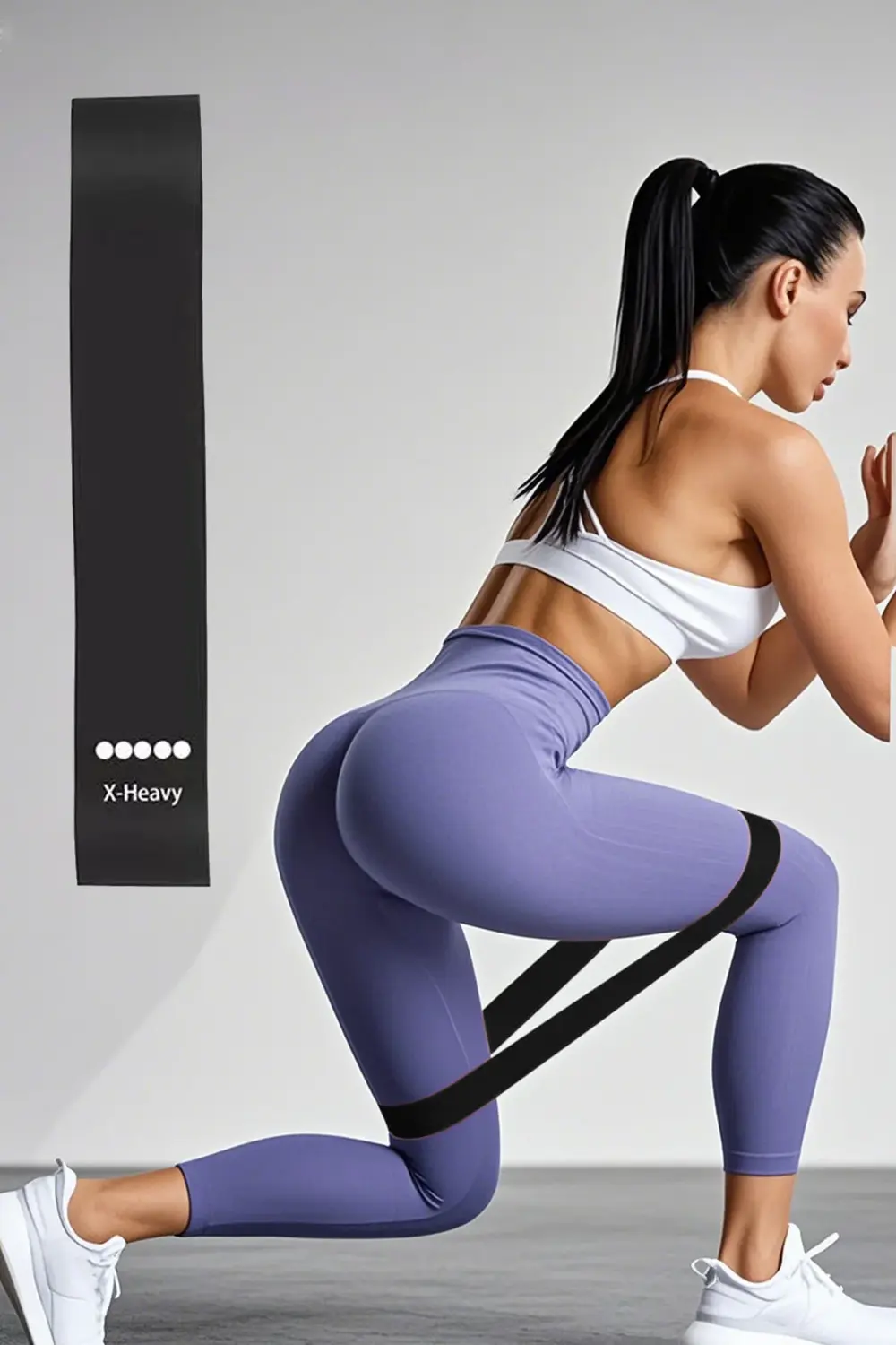 Çantalı 5 Farklı Seviyede Direnç Lastiği Seti Pilates Lastiği Squ