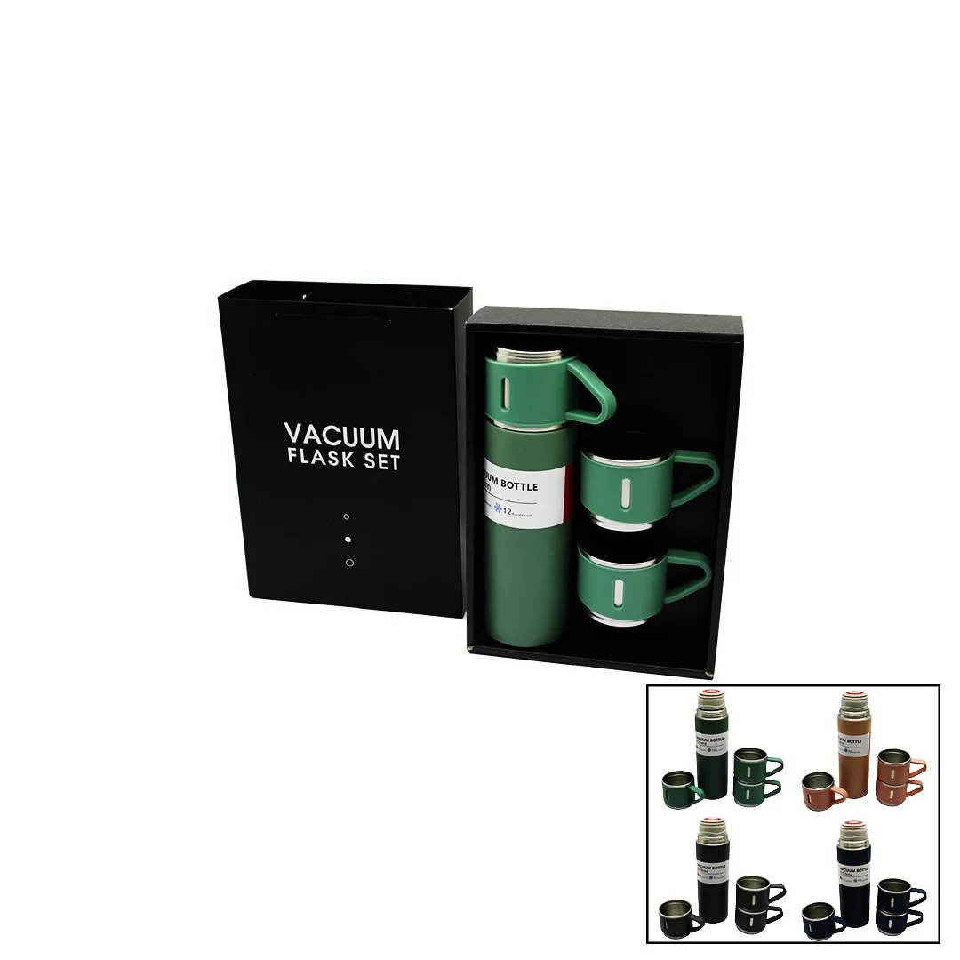 Çantalı 500ml 3 Parça  Bardaklı Çelik Termos Seti Bx40 Fiyatı, Yorumları ve Özellikleri