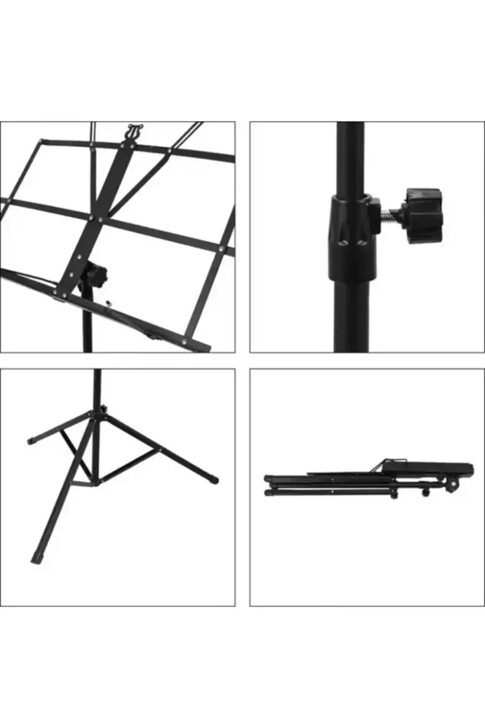 Çantalı Katlanır Portatif Nota Sehpası