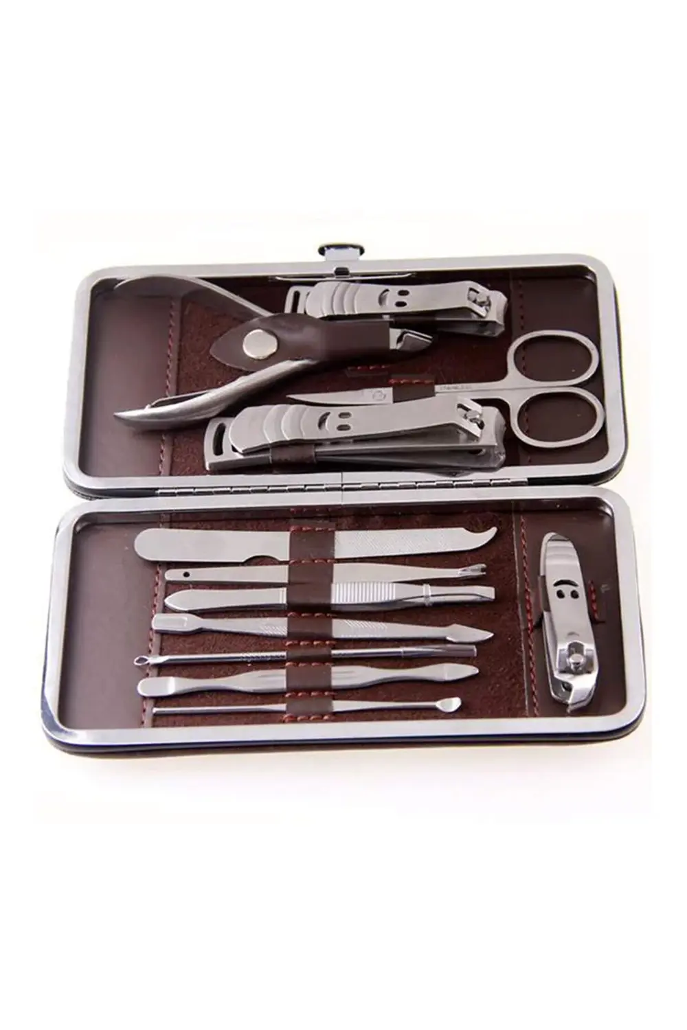 Çantalı Manikür Pensi Profesyonel ve Manikür Pedikür Seti 13 Parç