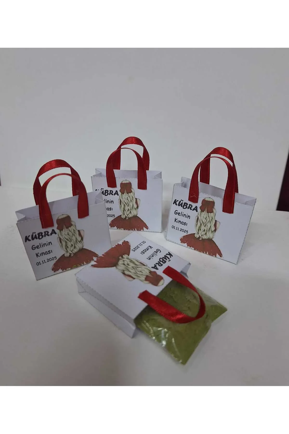 ÇANTALI ÖZEL TASARIM PAKETLENMİŞ DAĞITMALIK KINA 30 LU (5*5 cm) - Görsel 2