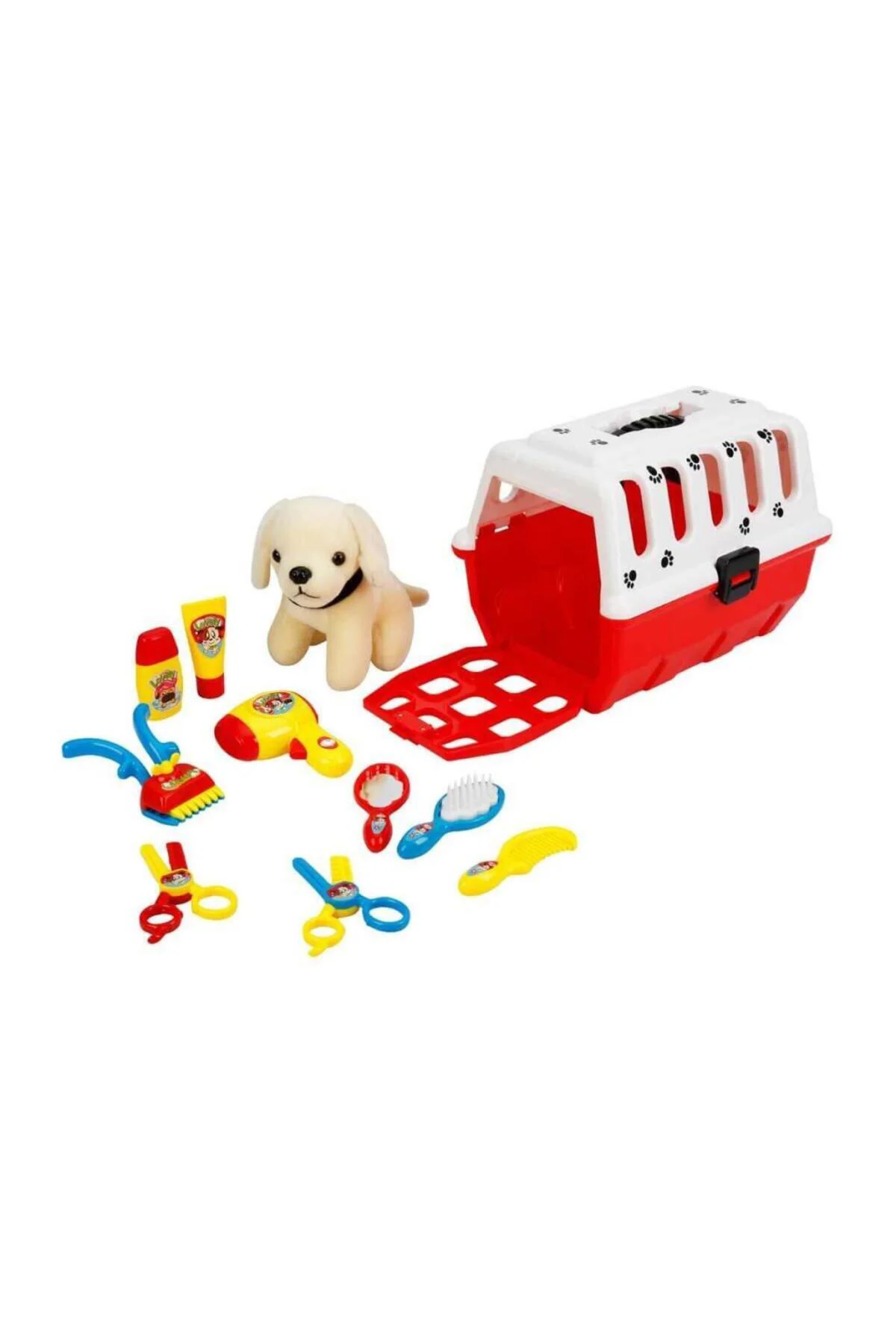 Çantalı Peluş Köpek Kuaför Seti