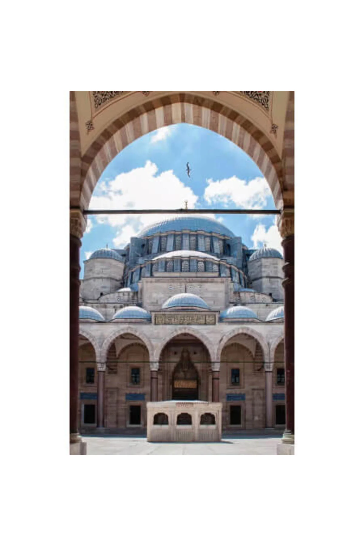 Canvas Cami Avlusu Sayılarla Boyama Seti KASNAKLI DUVARA ASILABİL
