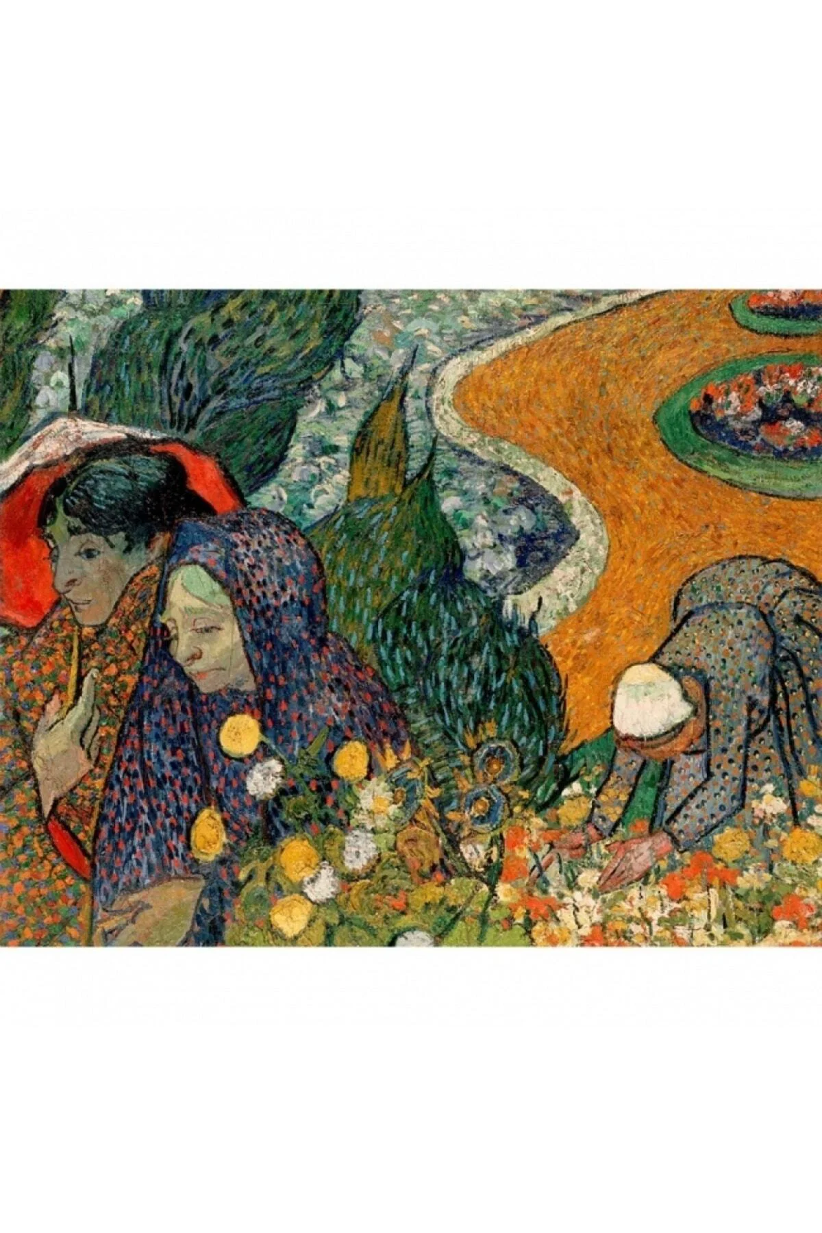 Canvas Cennet Bahçesi Anıları Sayılarla Boyama Seti Duvar Sticker