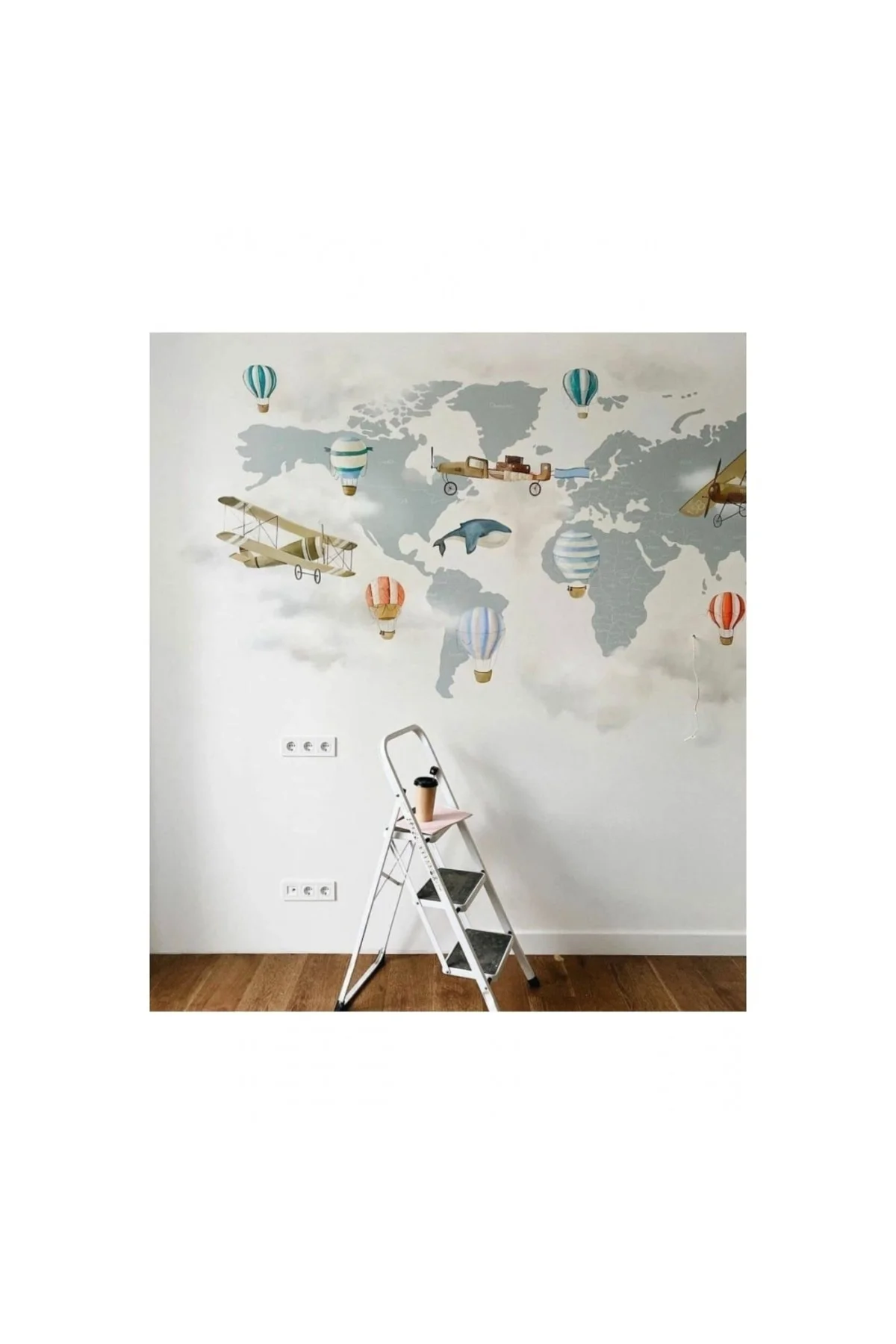 Canvas Cennet Bahçesi Anıları Sayılarla Boyama Seti Duvar Sticker