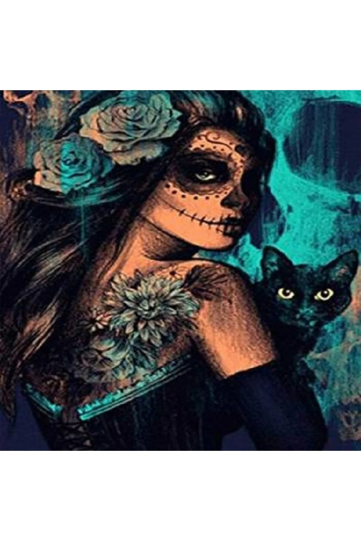 Canvas Cesur Bakış Sayılarla Boyama Seti Kasnaklı 90 X 110 Cm