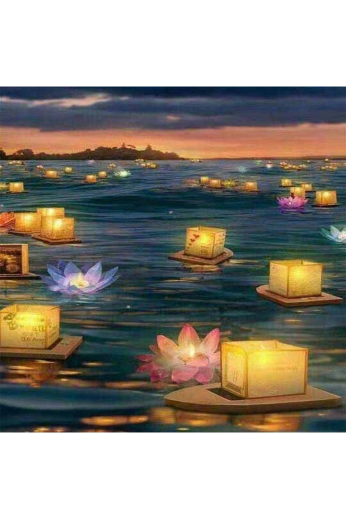 Aselevim Canvas Dilek İşığı Sayılarla Boyama Seti Kasnaklı 40 X 50 Cm