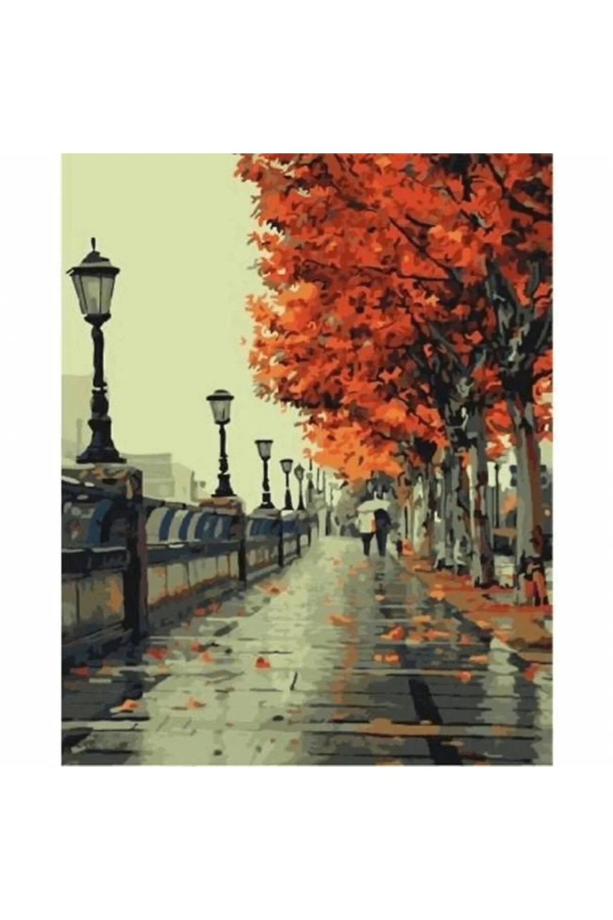 Canvas Eylül Sayılarla Boyama Seti Kasnaklı 70 X 90 Cm