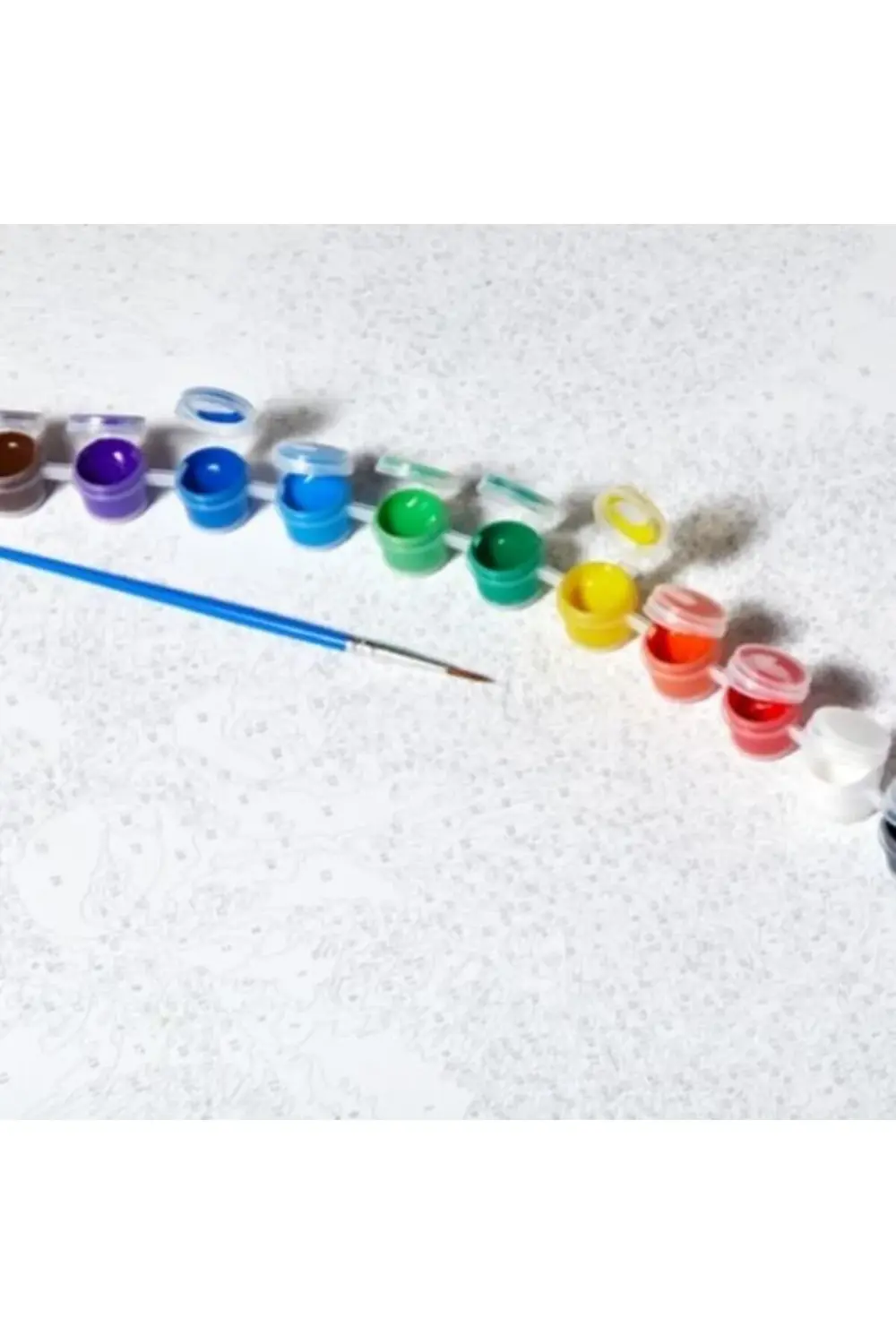 Canvas Göl Manzarası Sayılarla Boyama Seti Çerçevesiz Rulo