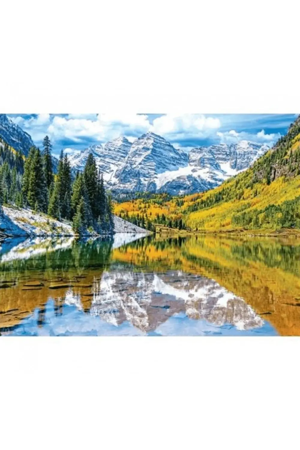 Canvas Göl Manzarası Sayılarla Boyama Seti Çerçevesiz Rulo