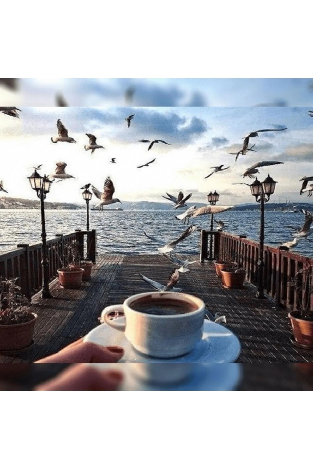 Canvas Istanbul Kahve Keyfi Sayılarla Boyama Seti Kasnaklı