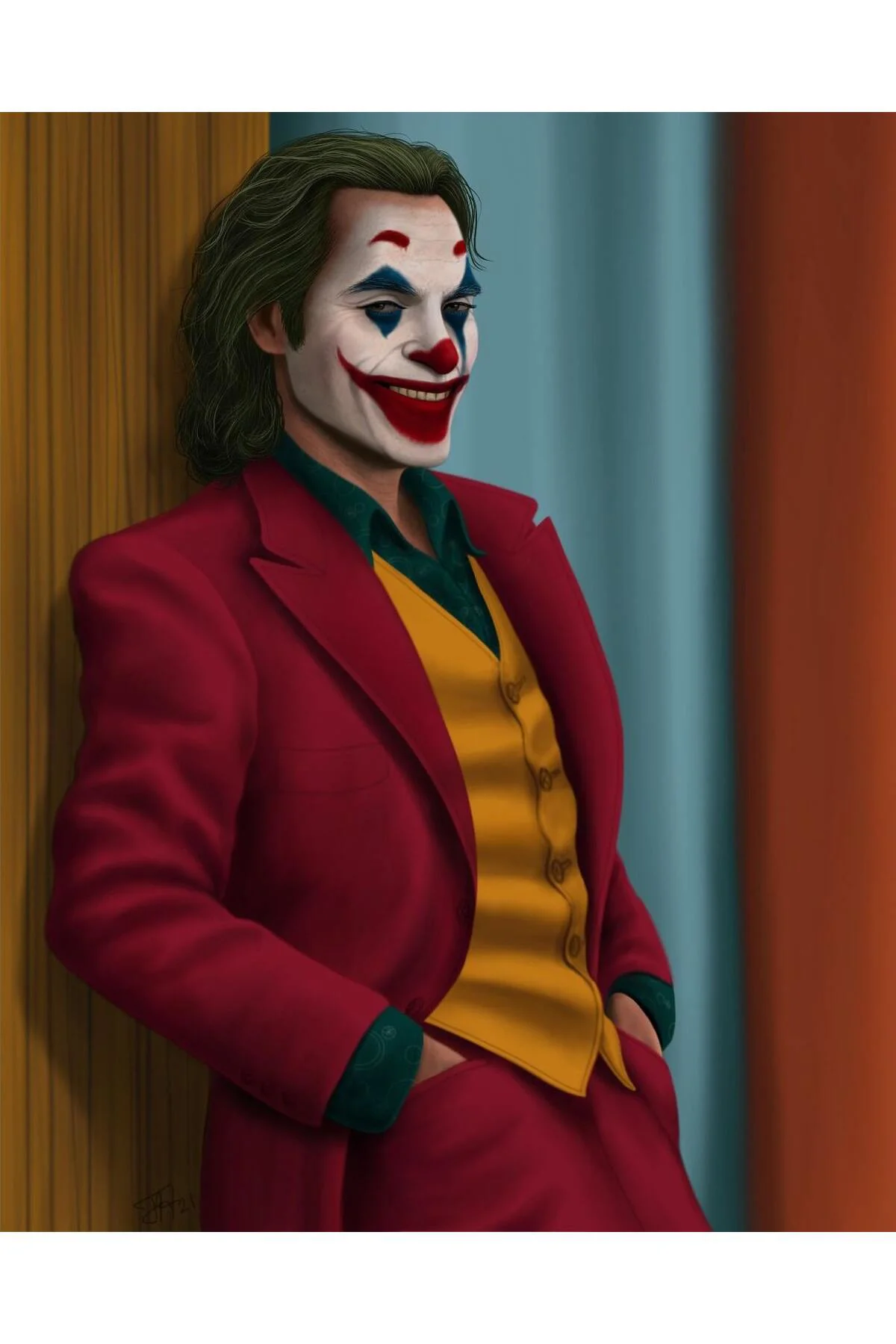 Canvas Joker 20 Sayılarla Boyama Seti KASNAKLI DUVARA ASILABİLİR