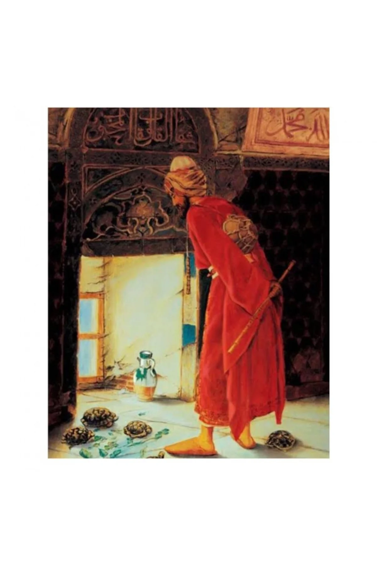 Canvas Kaplumbağa Terbiyecisi Sayılarla Boyama Seti KASNAKLI DUVA