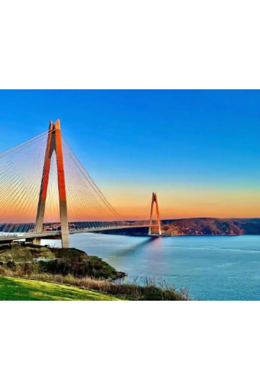 Canvas Köprü Sayılarla Boyama Seti KASNAKLI ÇERÇEVELİ