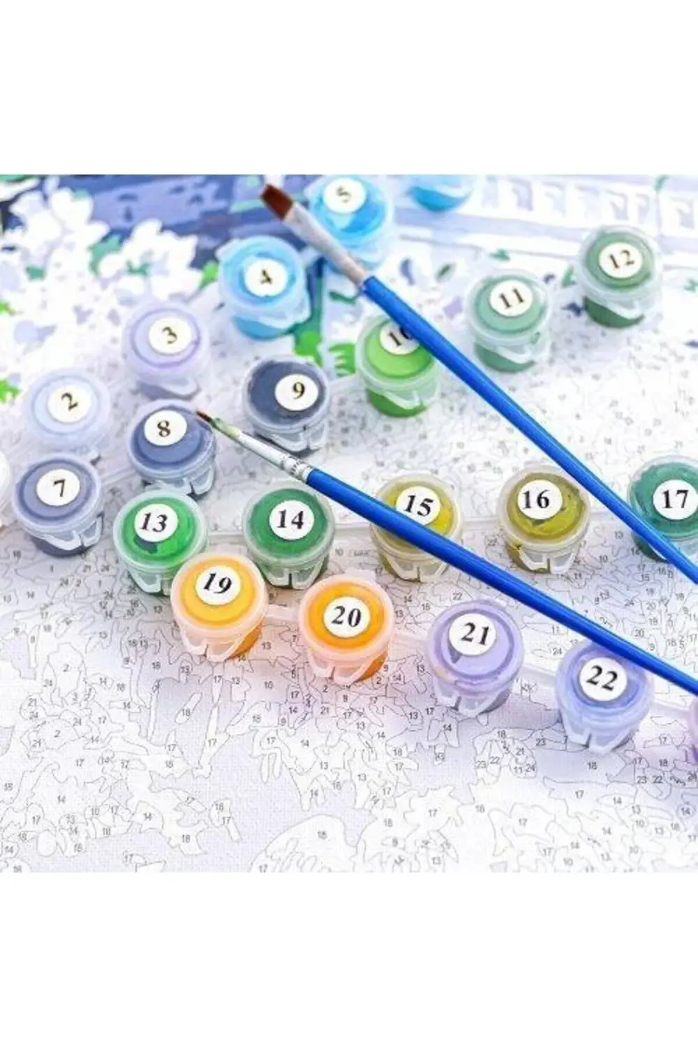 Canvas Küçük Prens 2 Sayılarla Boyama Seti KASNAKLI DUVARA ASILAB