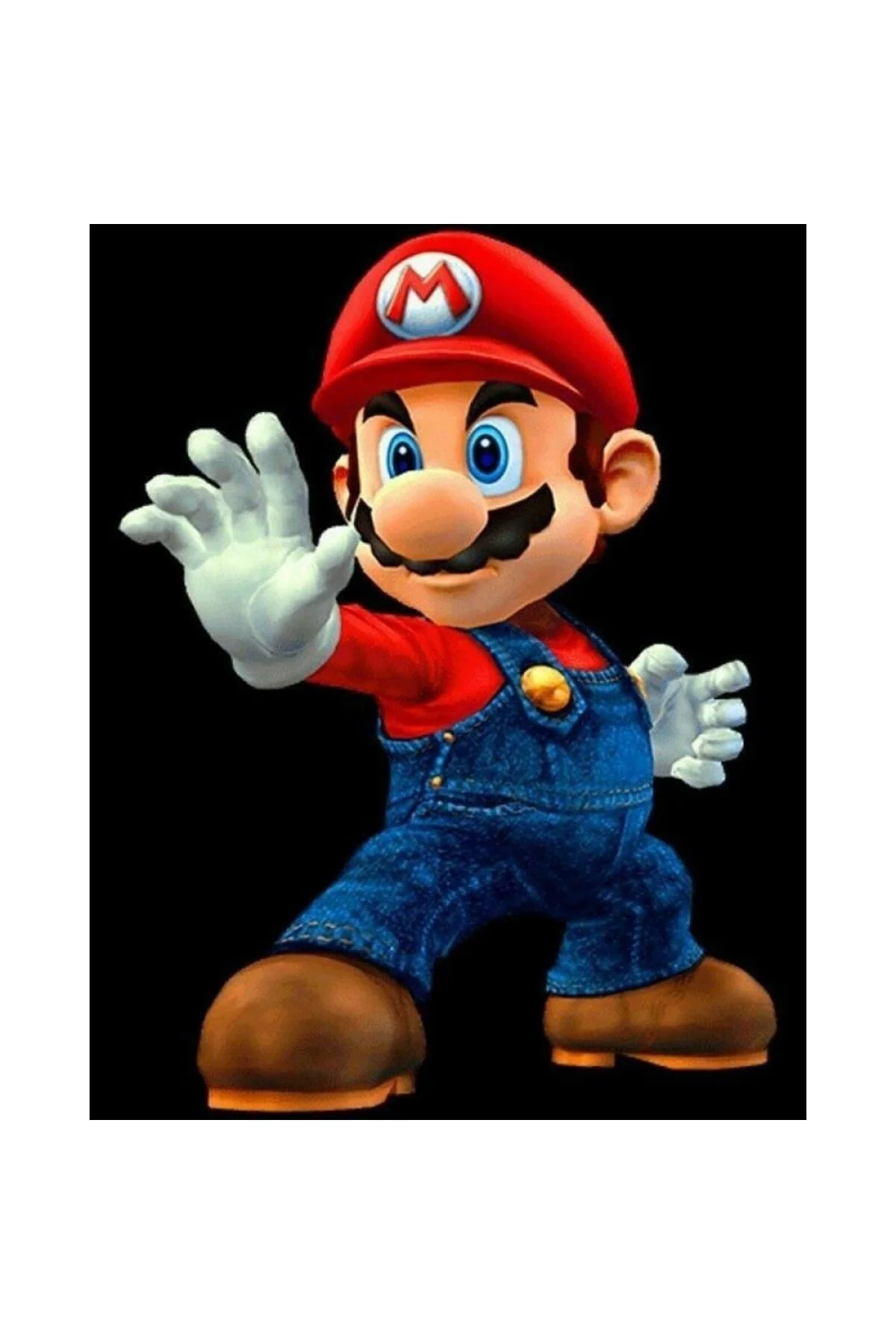 Canvas Mario Sayılarla Boyama Seti Duvar Sticker KASNAKLI DUVARA 