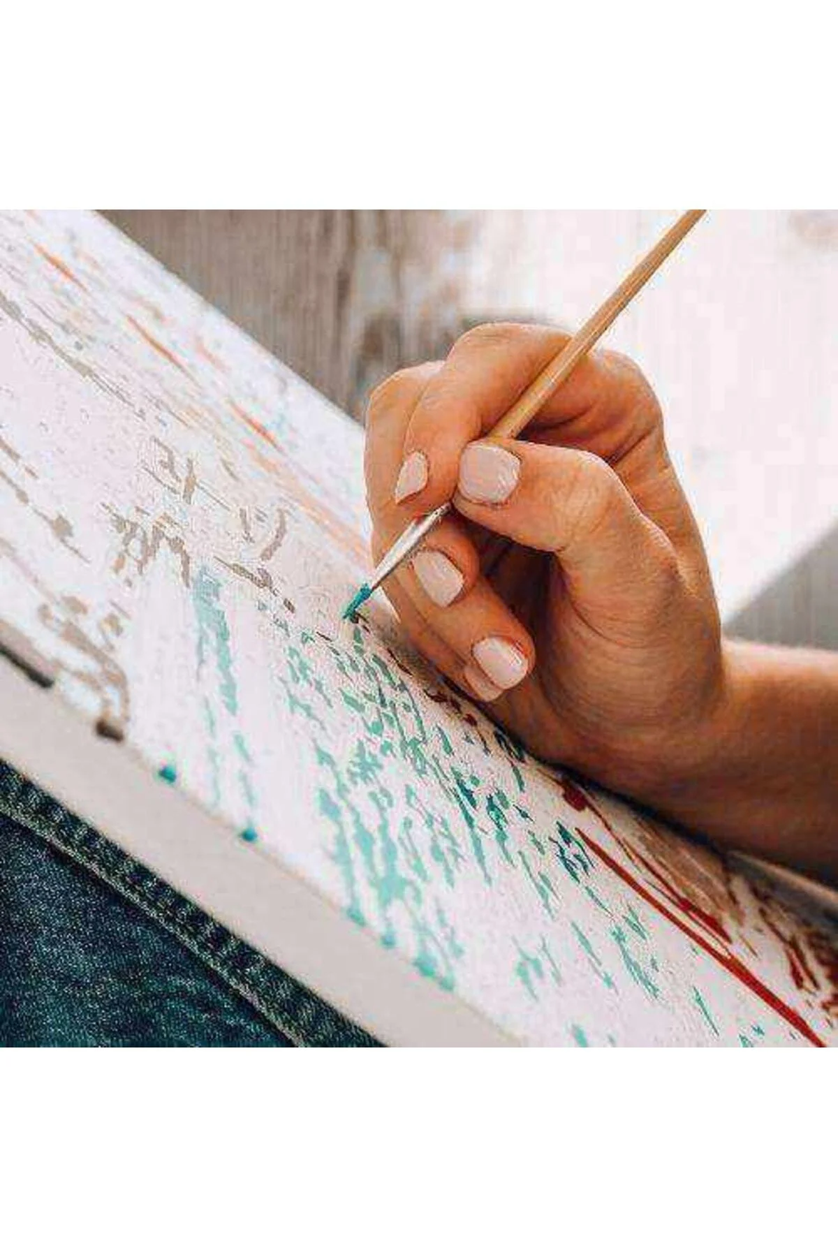 Canvas Papağan Sayılarla Boyama Seti KASNAKLI ÇERÇEVELİ